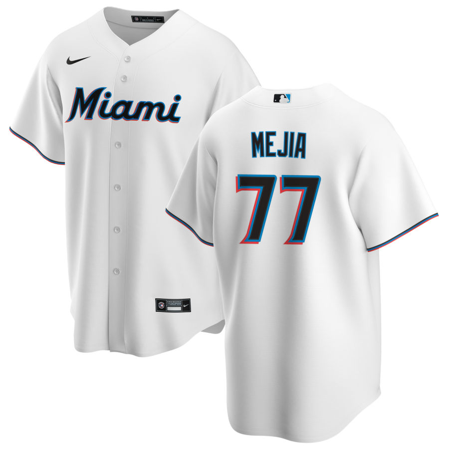 Nike Men #77 Humberto Mejia Miami Marlins Baseball Jerseys Sale-White